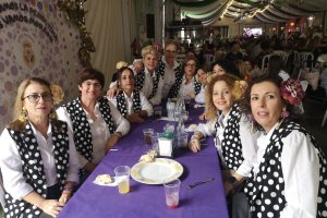Las más flamencas de la Feria de Mediodía.