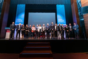 Fotografía de familia de la XVI Jornada Agricultura Almeriense en el Siglo XXI, celebrada en Vícar.