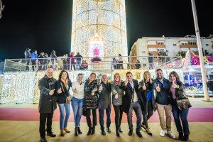 Encendido de la iluminación especial de Navidad 2022 en Roquetas de Mar.