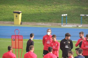 Babic en el campo Anexo este martes.