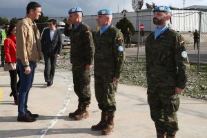 El presidente, ante los mandos militares.