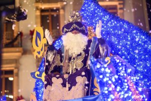 El rey Melchor, este jueves en Almería.
