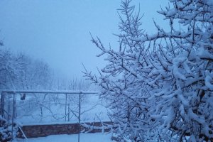 Imágenes de la nevada en María. Imagen: J. J Maestre