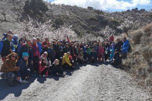 Participantes en la Ruta de la Flor del Almendro en Albox este 2023.