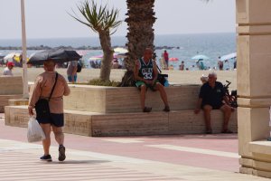 Una sombrilla contra el sol.