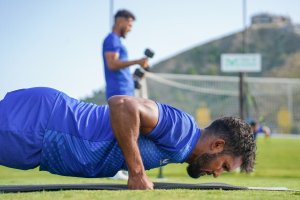 Dyego Sousa, al que le queda esta temporada de contrato en el Almería.