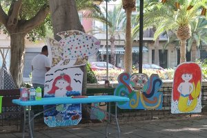 Exposición de dibujos en los talleres de pintura