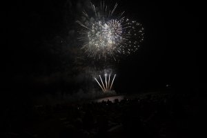 Fuegos artificiales.