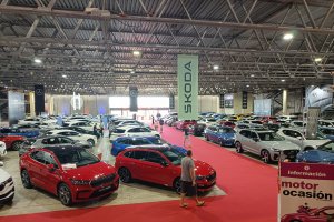 Un millar de vehículos en exposición para su venta.