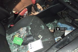 Uno de los vehículos que ha sufrido los robos.