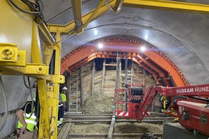Primeros metros excavados en el túnel de Viator.