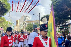 El inicio de la recreación histórica, en la Puerta de Purchena.