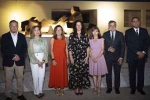 Diego Cruz, Antonia Morales, Mª Carmen Castillo, María del Mar Vázquez, María del Mar Mota, Ángel Escobar  y Francisco Alonso en el 50 aniversario de la Universidad Laboral de Almería. 
