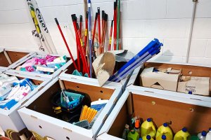 Parte del material donado por los almerienses.