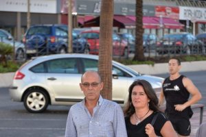 Fuerte tomba de agua caída en Almería.