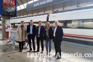 La Mesa del Ferrocaril viaja a Sevilla para reclamar mejoras en las conexiones ferroviarias para la provincia.