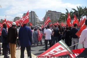 Celebración en Almería del Día Internacional del Trabajo.