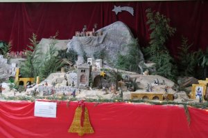 Uno de los belenes premiados en Adra.