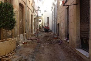 Obras en calle Arco.