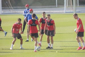 Primer entrenamiento del Almería.