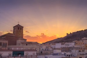 Atardecer en Tabernas.