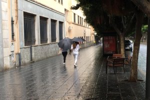 Jornada de lluvia en Almería.