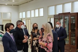 Visita a la Diputación de Almería de la consejera de Cultura, Patricia del Pozo.