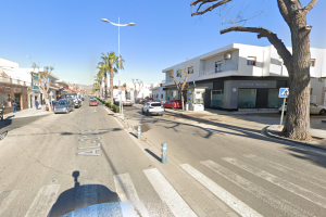 Kilómetro 5 de la carretera AL-3106, en dirección a la pedanía de Campohermoso.