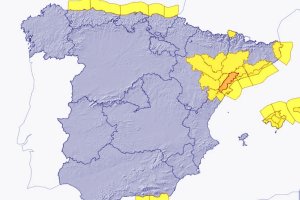 Mapa de la Aemet previsto para este miércoles.