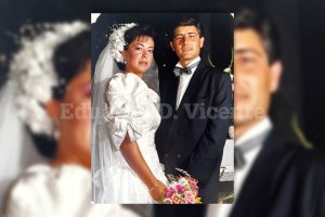Pepe Alcocer se casó en el año 1989 con Carmen Rodríguez, en la iglesia de su pueblo, Viator.
