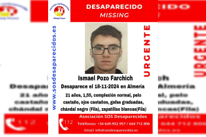 Ismael Pozo Farchich desapareció el pasado lunes 18 de noviembre.
