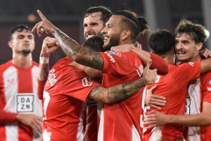 Fiesta en el Mediterráneo con una segunda parte de ensueño liderada por Leo Baptistao, que marcó dos goles.