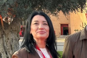 Anabel Mateos, este sábado, en el Congreso Federal del PSOE.