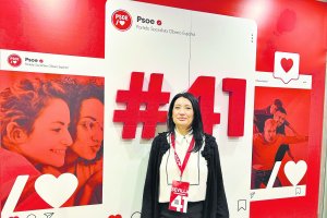 Anabel Mateos, ayer en el Congreso del PSOE.