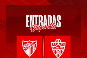 Las entradas del Málaga-Almería, a la venta.