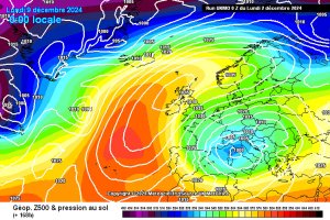 Situación prevista para este lunes, 9 de diciembre.