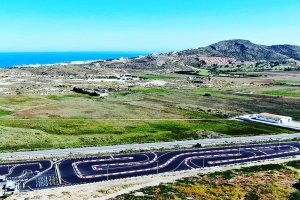 Vista aérea del circuito de Karting Garrucha.
