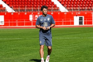 Rubi en el Estadio de los Juegos Mediterráneos.