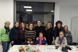 Foto de familia en la última clase antes de Navidad.