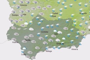 Mapa de Andalucía de este jueves.