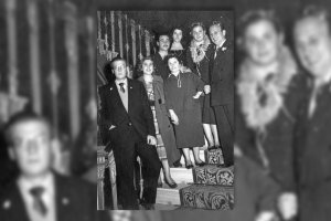 Un grupo de almerienses festejando el fin de año en el Casino allá por los primeros años sesenta.