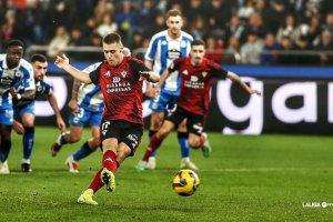 Anotó el primero de los tres goles de penalti.