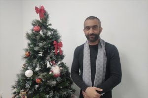 Mohamed El Assy celebra una Navidad de Primera División.