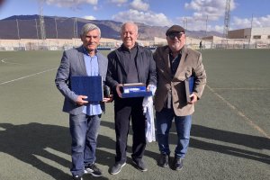 Los tres homenajeados.