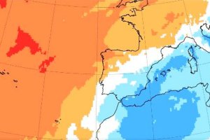 Mapa de previsiones compartido por la Aemet.