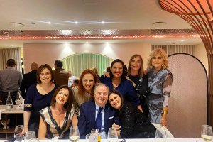 María José Alías, Carlos Marcote, Cristina Martínez, Rosa Góngora, Loli Salvador, Eva Giménez, Olga Almagro y Yolanda Hernández, durante la c