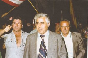 Alfonso García el día más feliz de su vida con el Almería en Primera División.