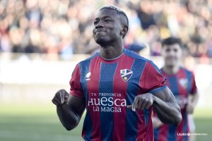 Patrick Soko se ha convertido en la nueva estrella de la SD Huesca.