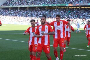 La celebración de un gol clave para la historia de la provincia.