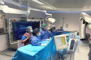 Quirófano híbrido en Torrecárdenas.